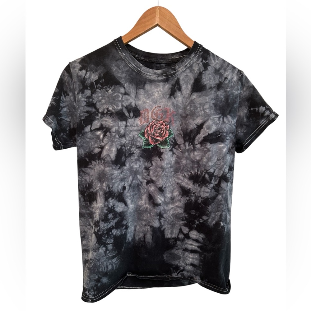DGK Shirt Guadalupe Tie Dye Black Graphic Tee Sz. Small